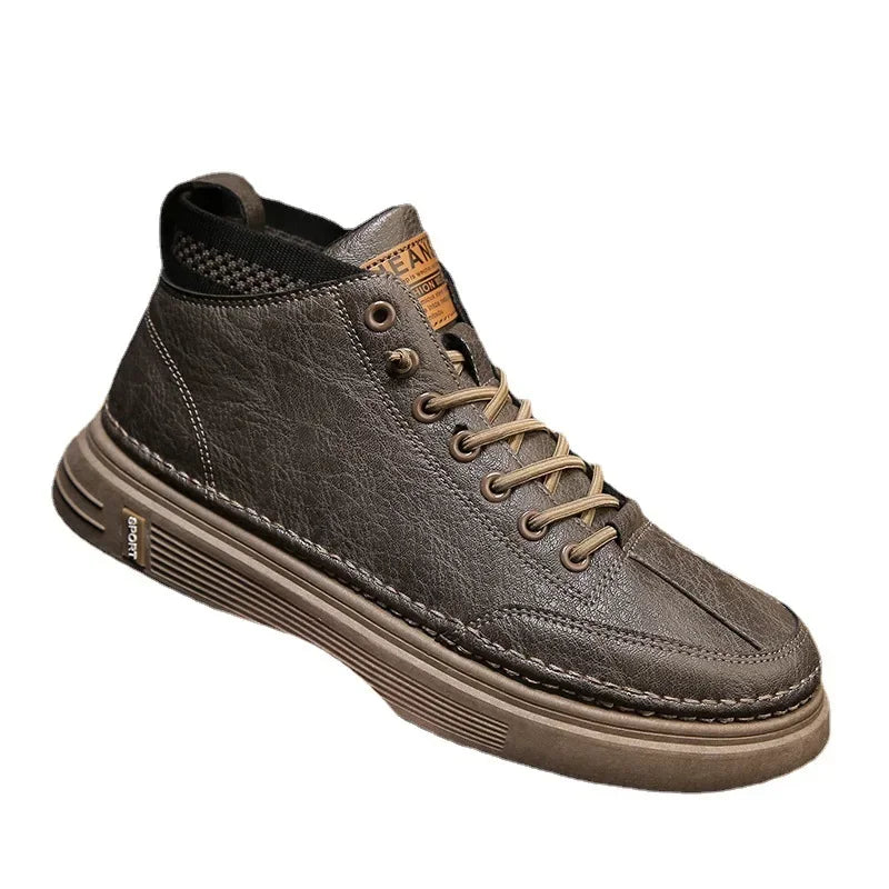 Casual leather shoes for stylish men